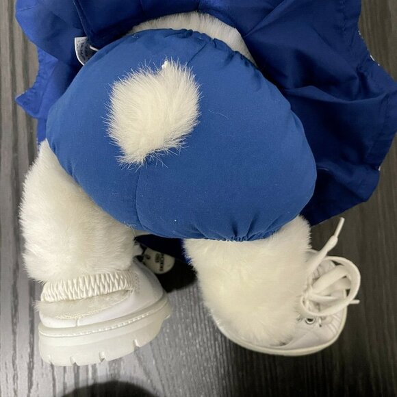 Build A Bear Talking Cheerleader Blue White Pompoms Megaphone Sketchers Plush - Picture 6 of 10